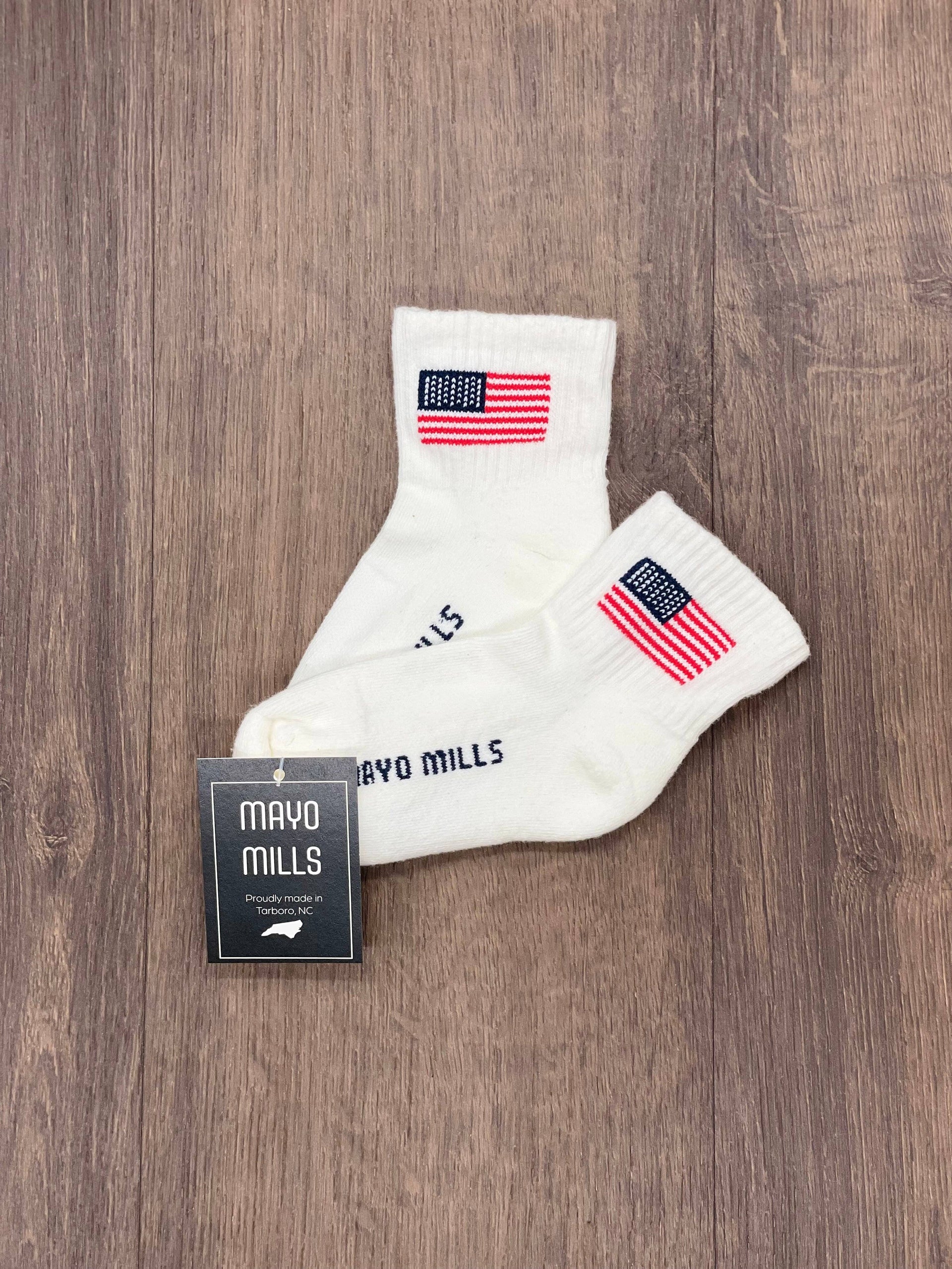 American Flag: Natural Cotton / XS Mayo Mills