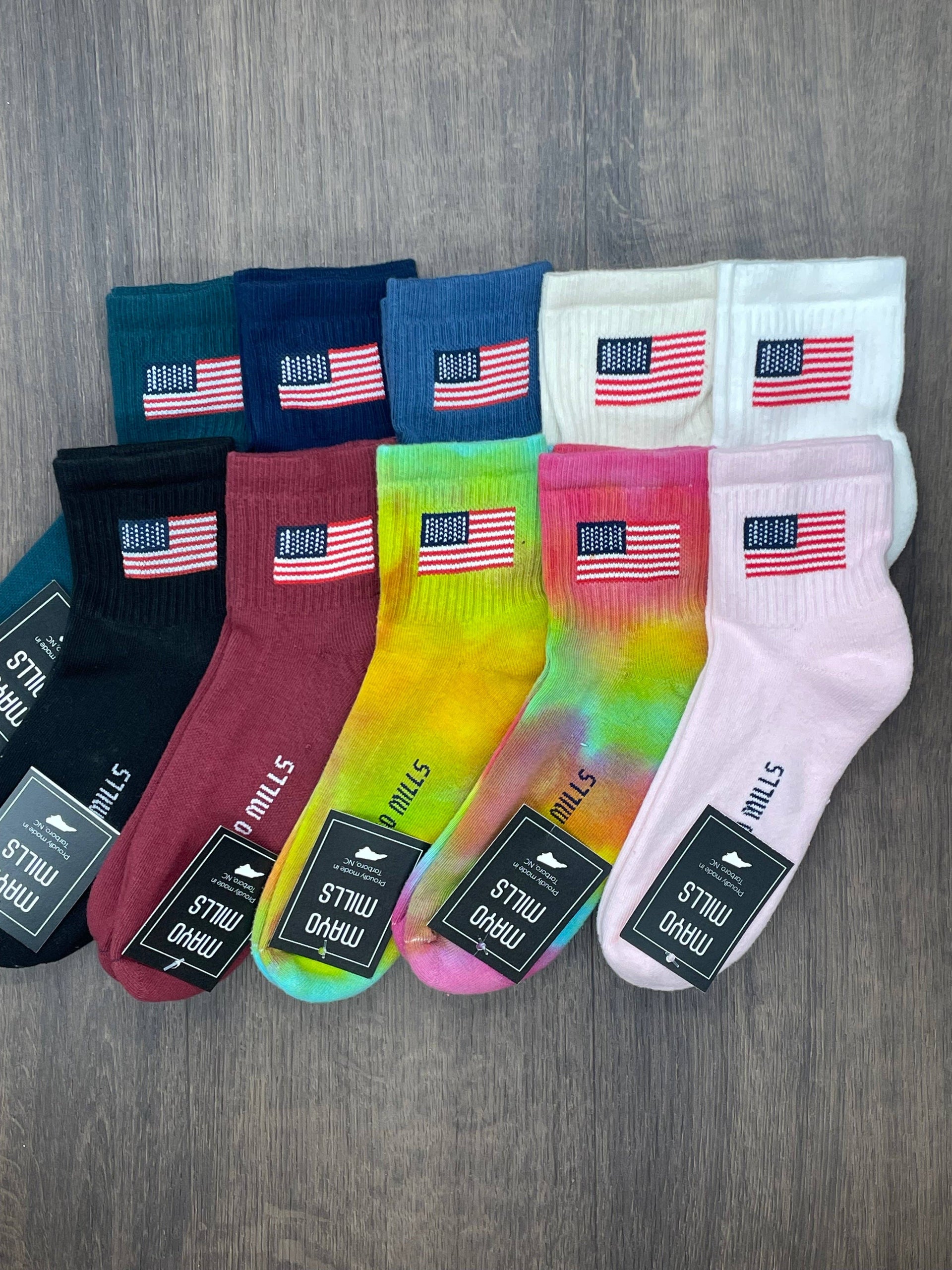 American Flag: Pink / XS Mayo Mills