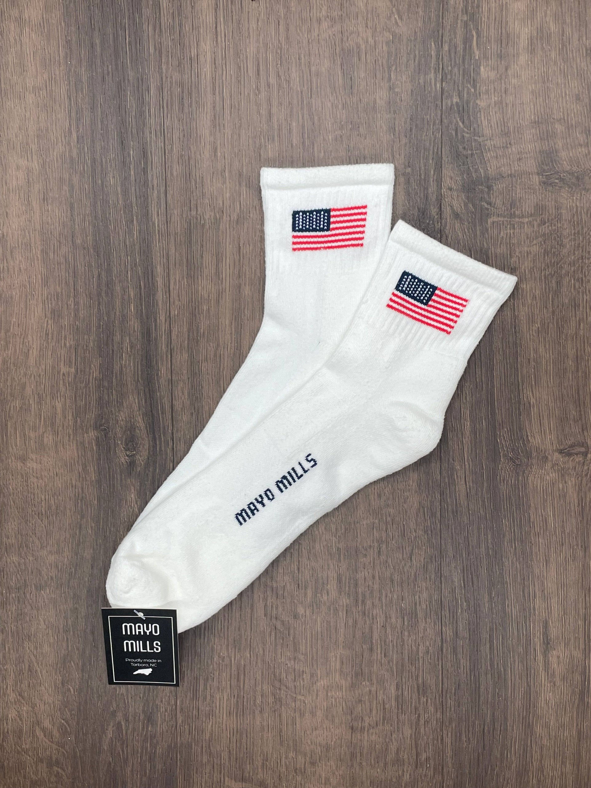 American Flag: Pink / XS Mayo Mills