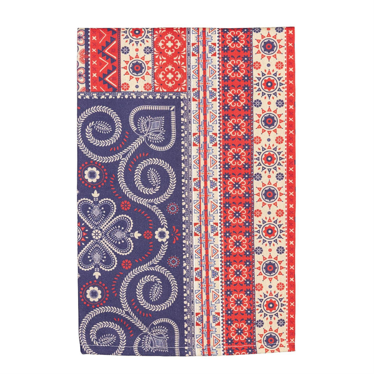 Americana BOHO Tea Towel  by Junk Gypsy Evergreen Garden Flag