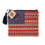 Americana BOHO Zippered Pouch by Junk Gypsy Evergreen Purse