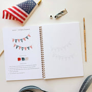 Americana watercolor workbook emily lex studio