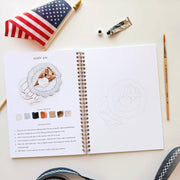 Americana watercolor workbook emily lex studio