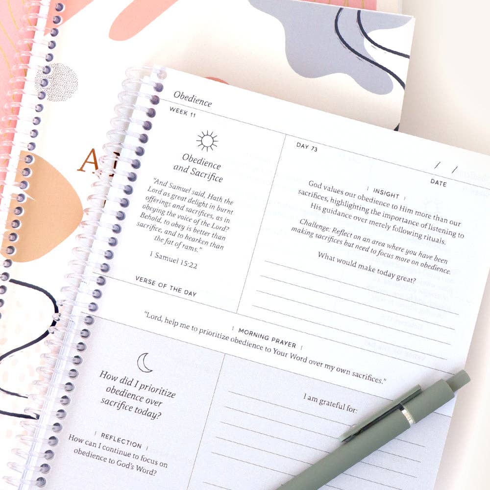 Anchored In His Word: A 90 Day Devotional Spiral Bible