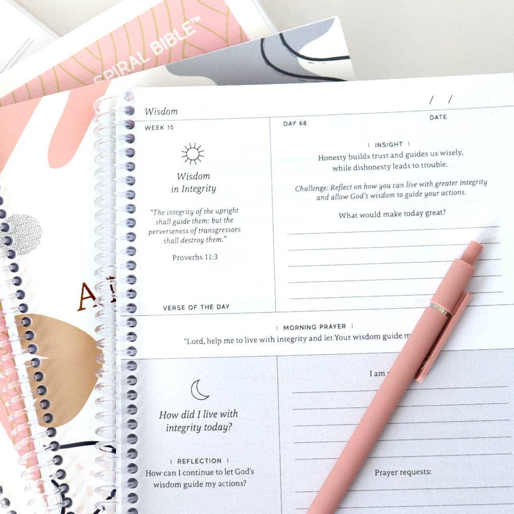 Anchored In His Word: A 90 Day Devotional Spiral Bible