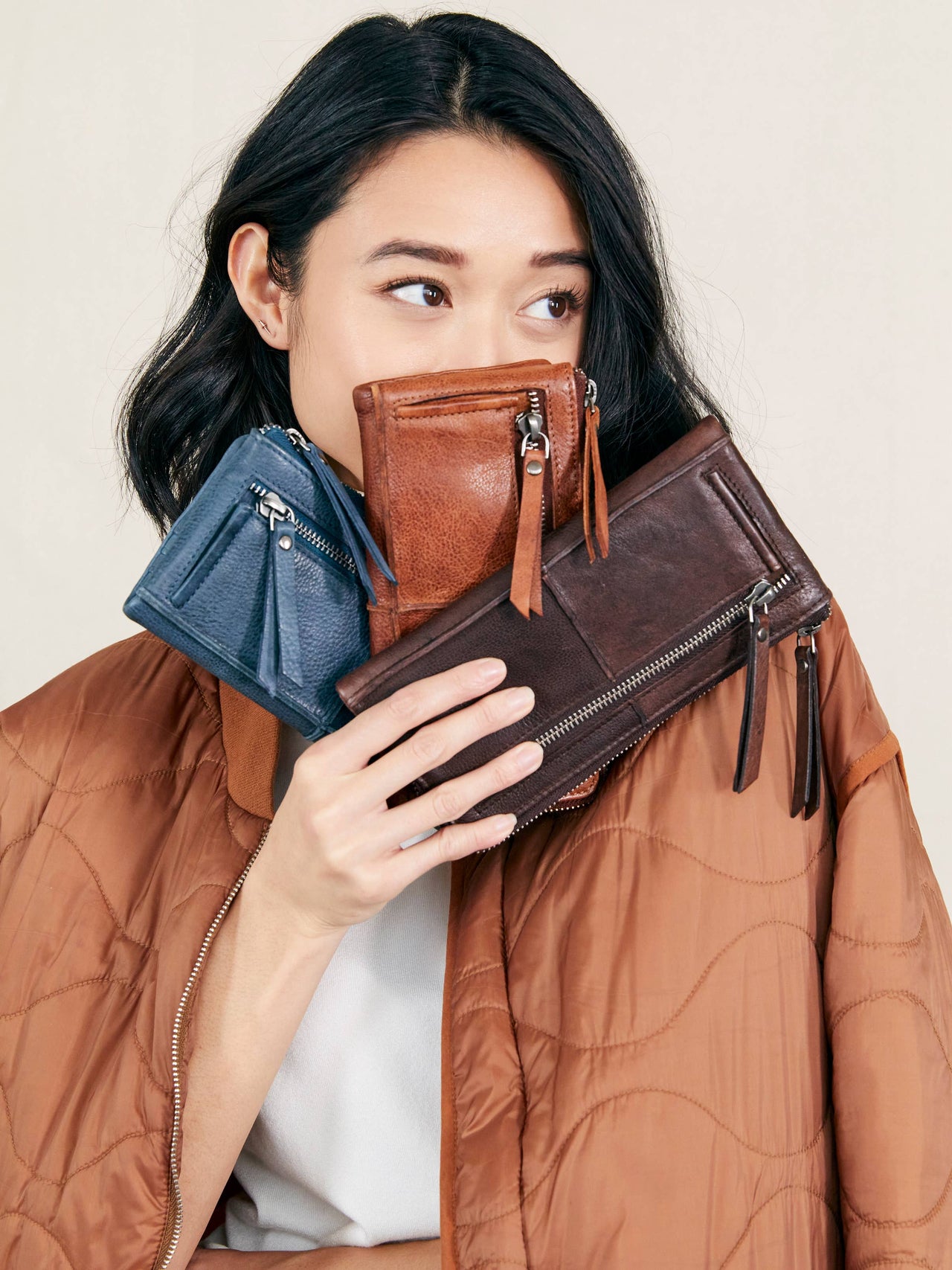 Andi Handcrafted Leather Wallet: Black Latico Leathers