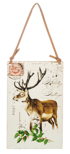 Animal Postcard Christmas Ornament