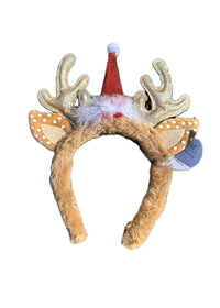 Thumbnail for Antler Headband Handcrafted Two's Company Headband Brown/Santa