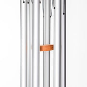 Arias 44” Chime in Silver 6 Tubes Wind River Chimes Home & Garden