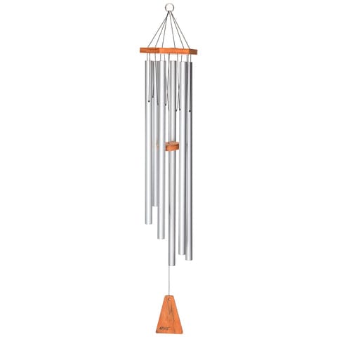Arias 44” Chime in Silver 6 Tubes Wind River Chimes Home & Garden