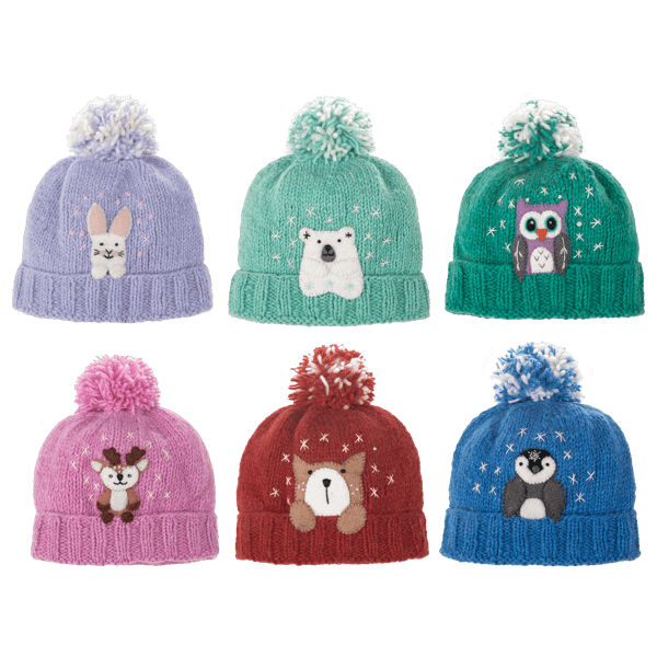 Artisan Knit Animal Hat in Wool Ganz