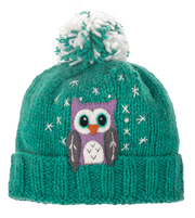 Artisan Knit Animal Hat in Wool Ganz Owl