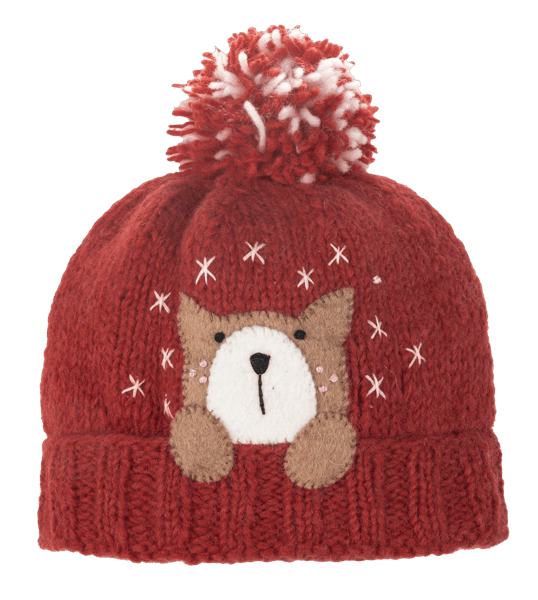 Artisan Knit Animal Hat in Wool Ganz Cat