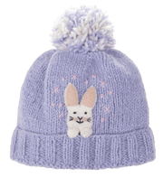 Artisan Knit Animal Hat in Wool Ganz Rabbit
