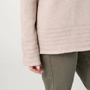 Arvilla Sweater with Border Detail: Doeskin / S/M COCO + CARMEN