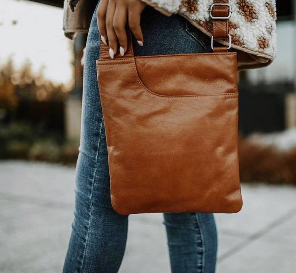Athena Handcrafted Leather Crossbody Bags: Oxblood Latico Leathers