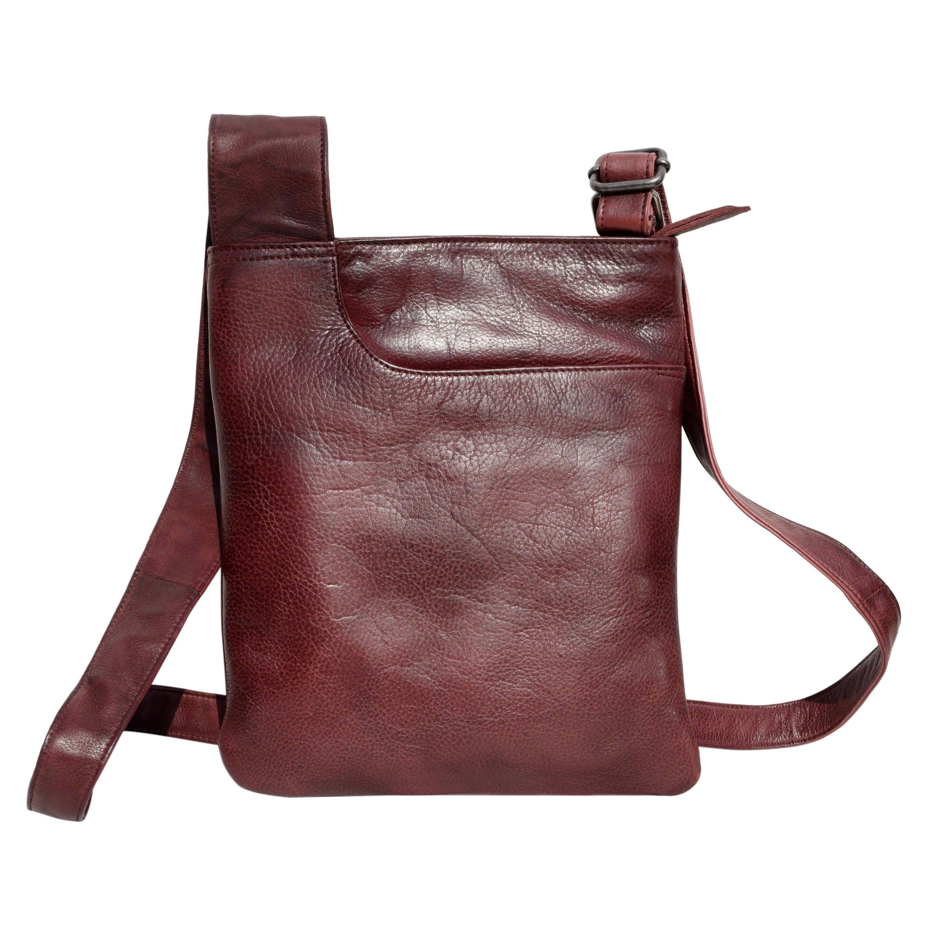 Athena Handcrafted Leather Crossbody Bags: Oxblood Latico Leathers