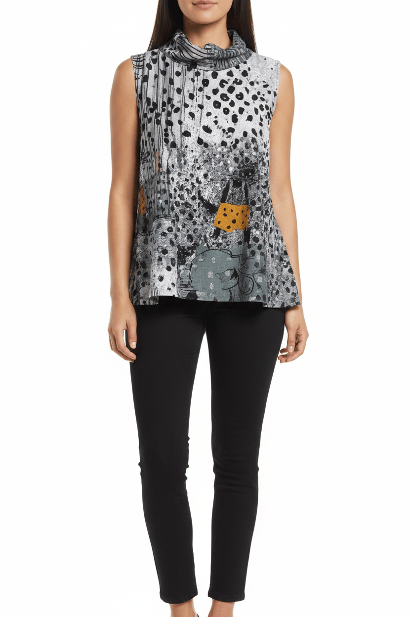 Audrey Sleeveless Swing Top 3 Potato Casual Top