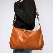 Avery Diamond Leather Crossbody Bag: Cognac Latico Leathers