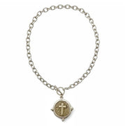 Ayla Silver Cross Pendant Necklace, Silver Tone Meghan Browne Accessories
