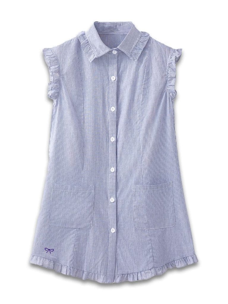 Baby Blue Shirt Dress Simply Southern Dress XS