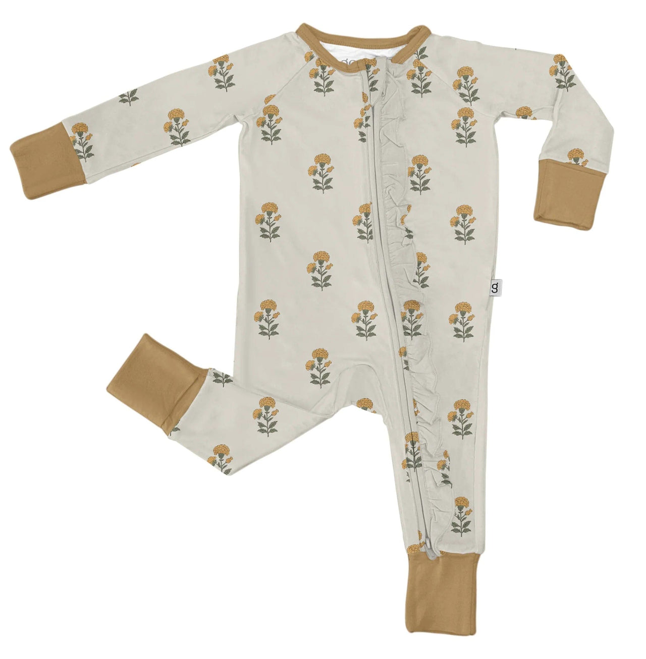 Baby Set by Goosies | Marigold Block Print Goosies Baby