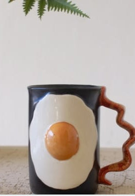 Bacon and Eggs Ceramic Mug, Novelty Kitchen Gift Kalalou, Inc.