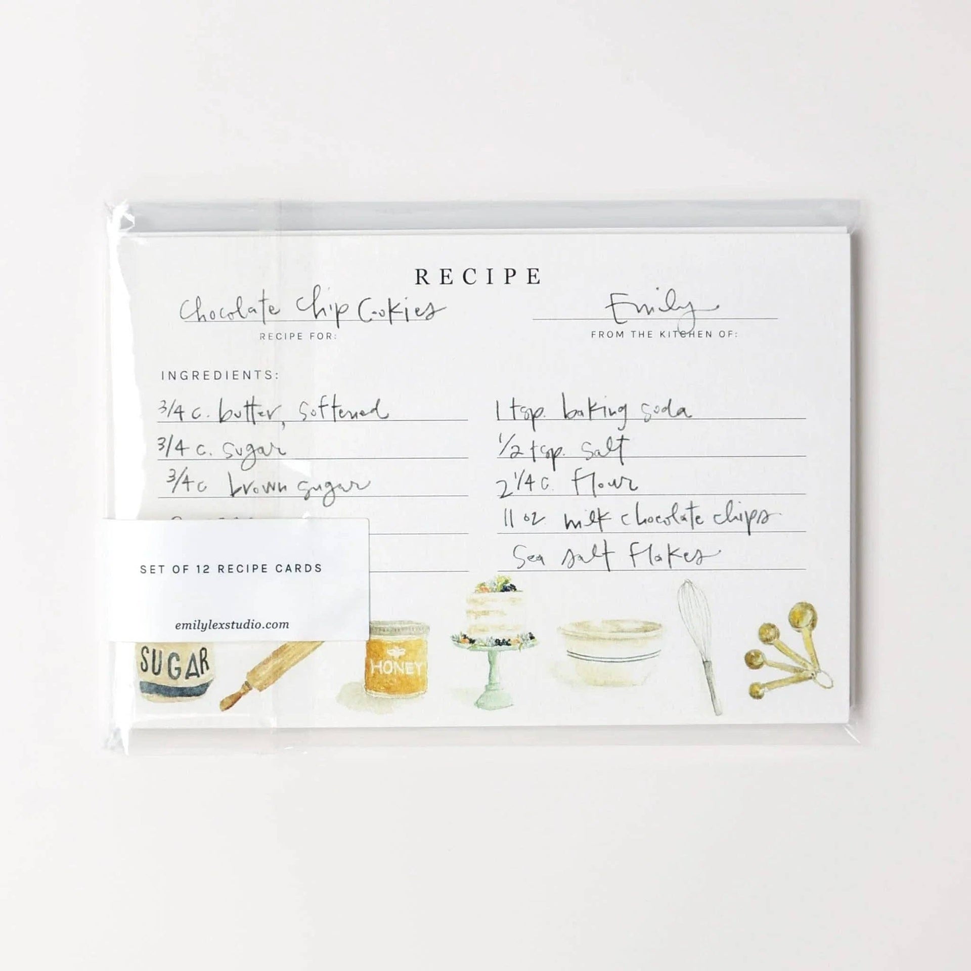 Baking recipe cards emily lex studio