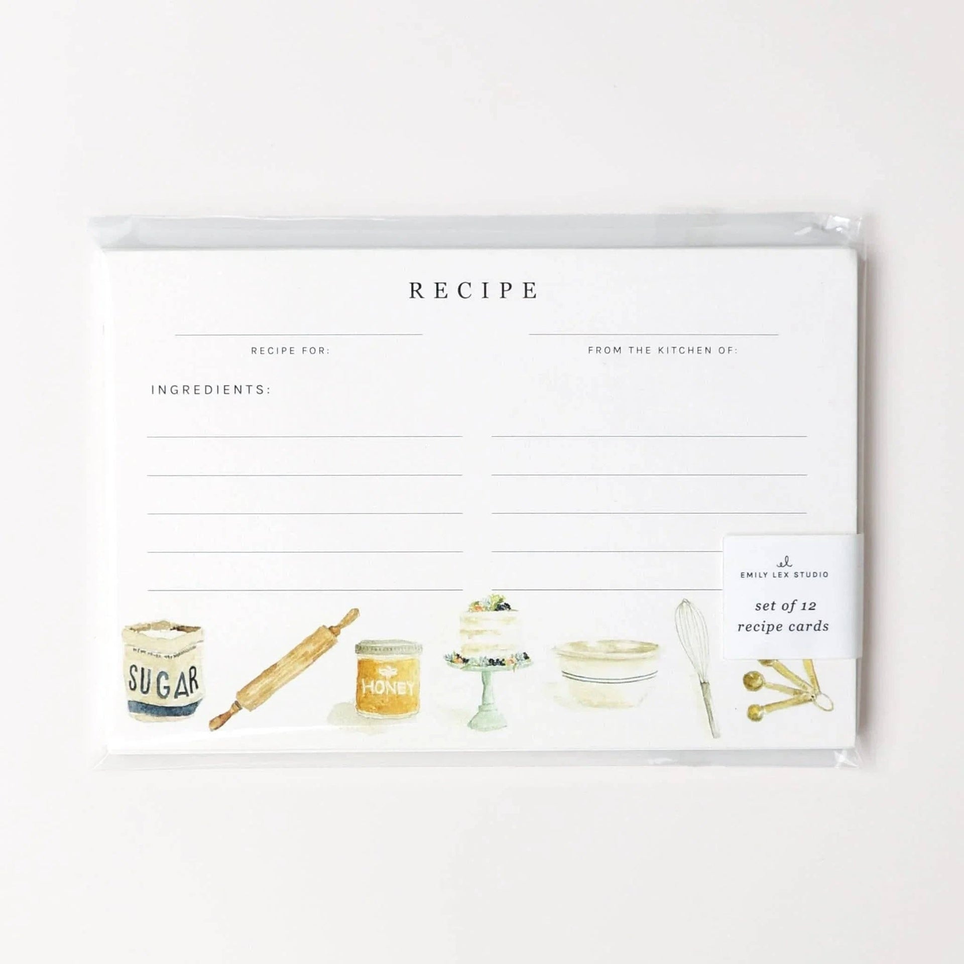 Baking recipe cards emily lex studio