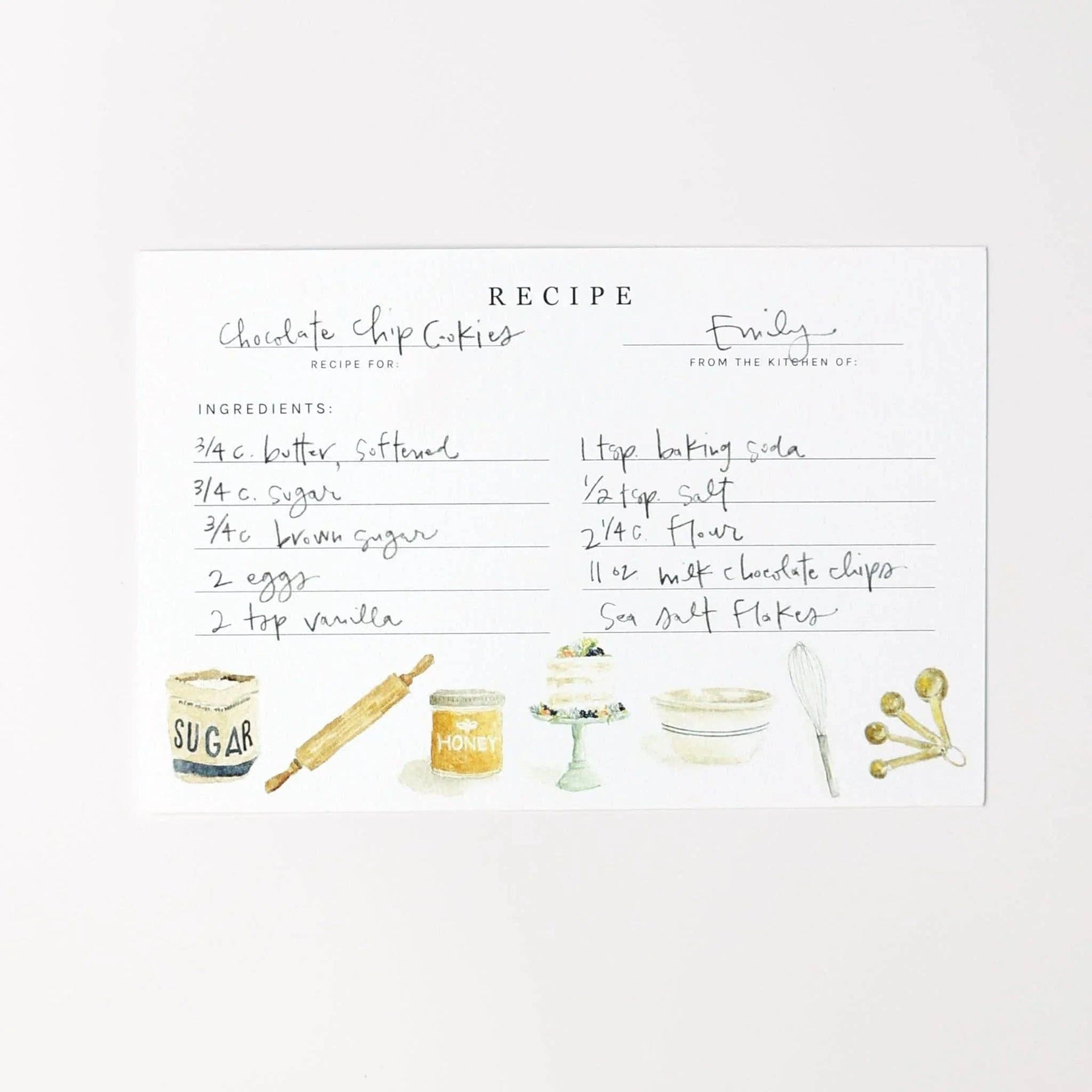 Baking recipe cards emily lex studio