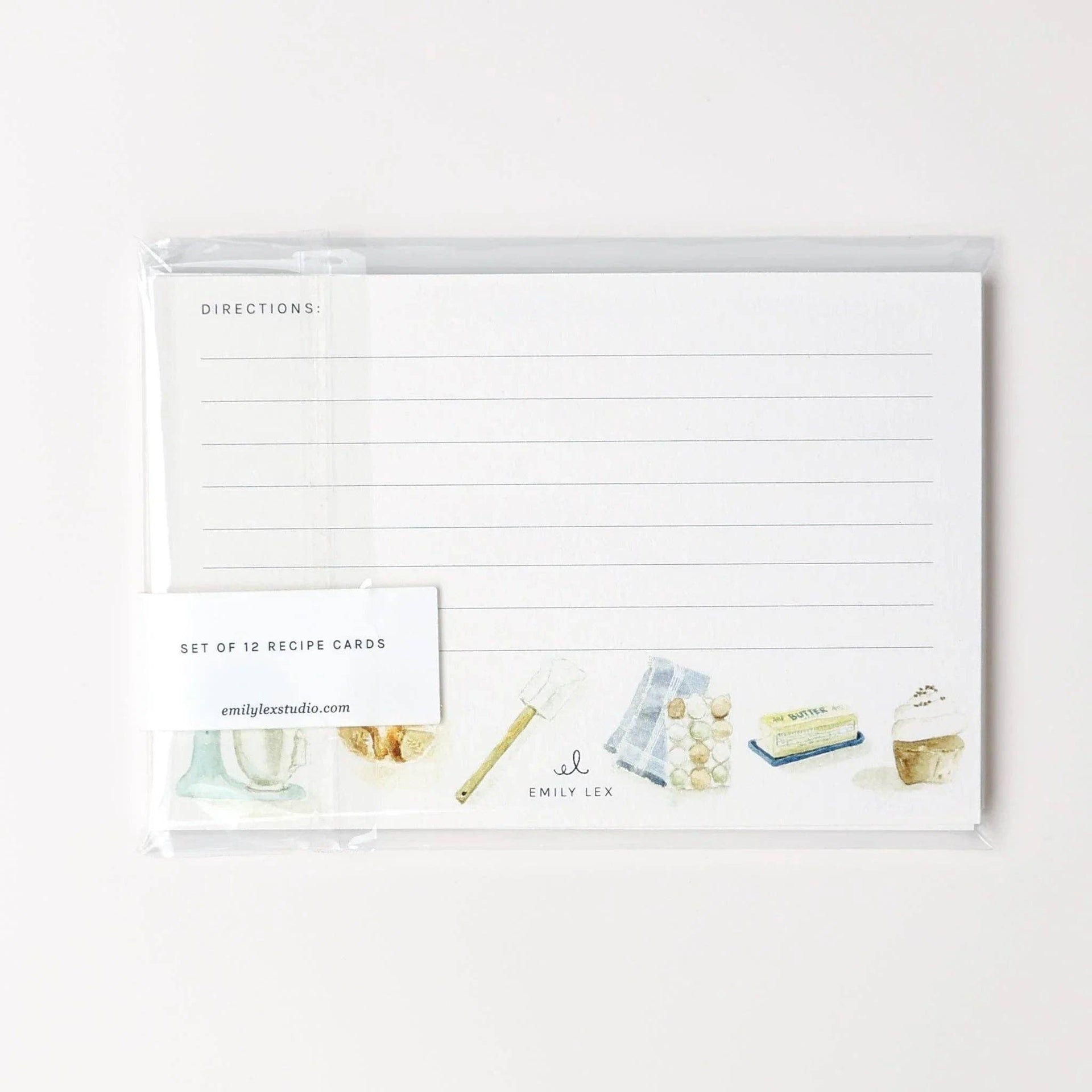 Baking recipe cards emily lex studio