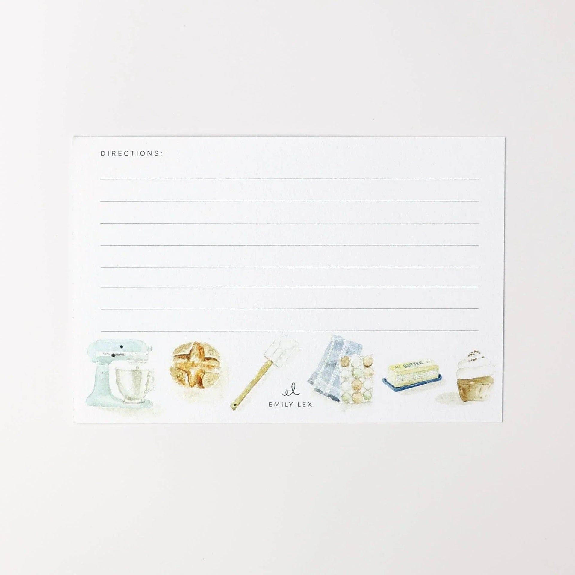 Baking recipe cards emily lex studio