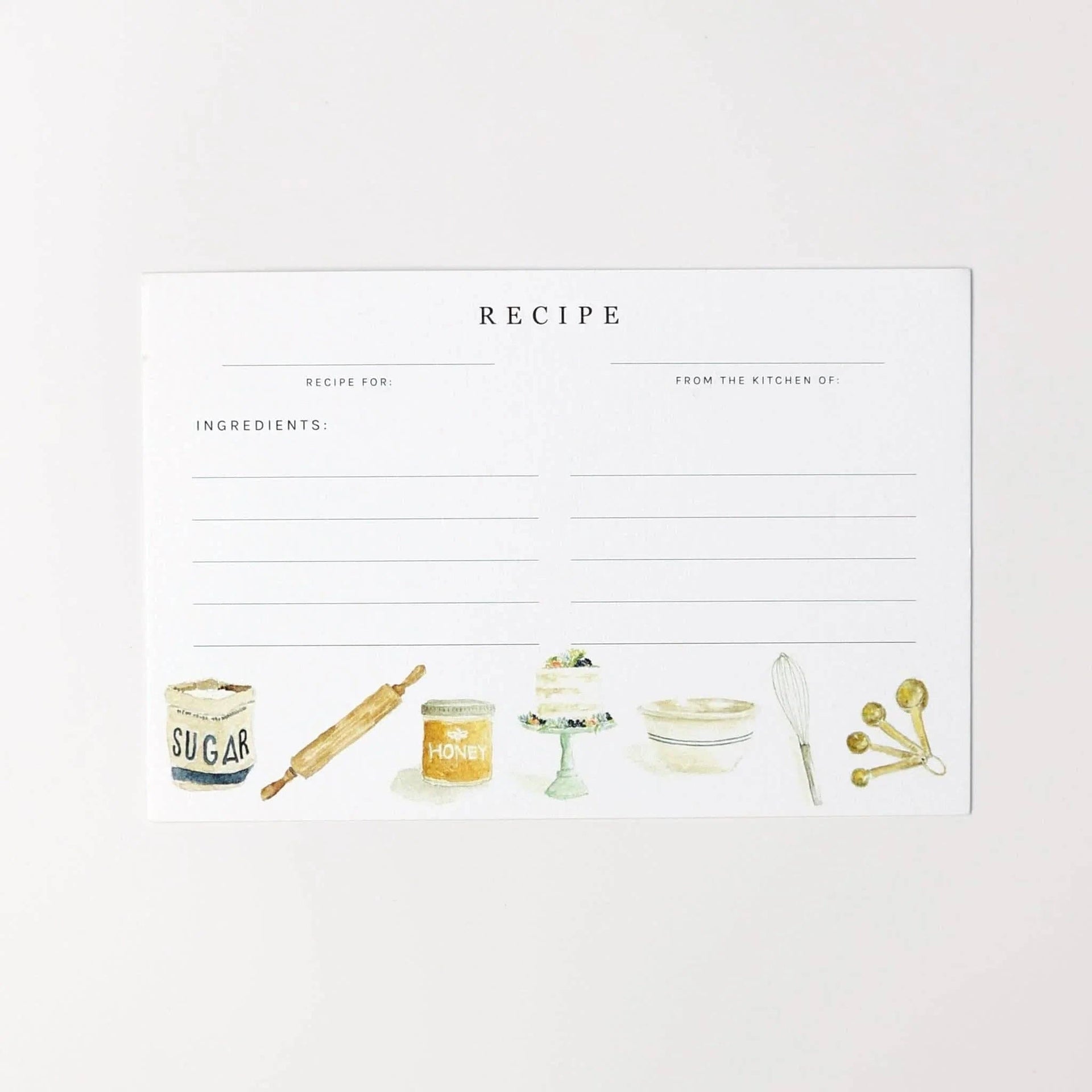 Baking recipe cards emily lex studio