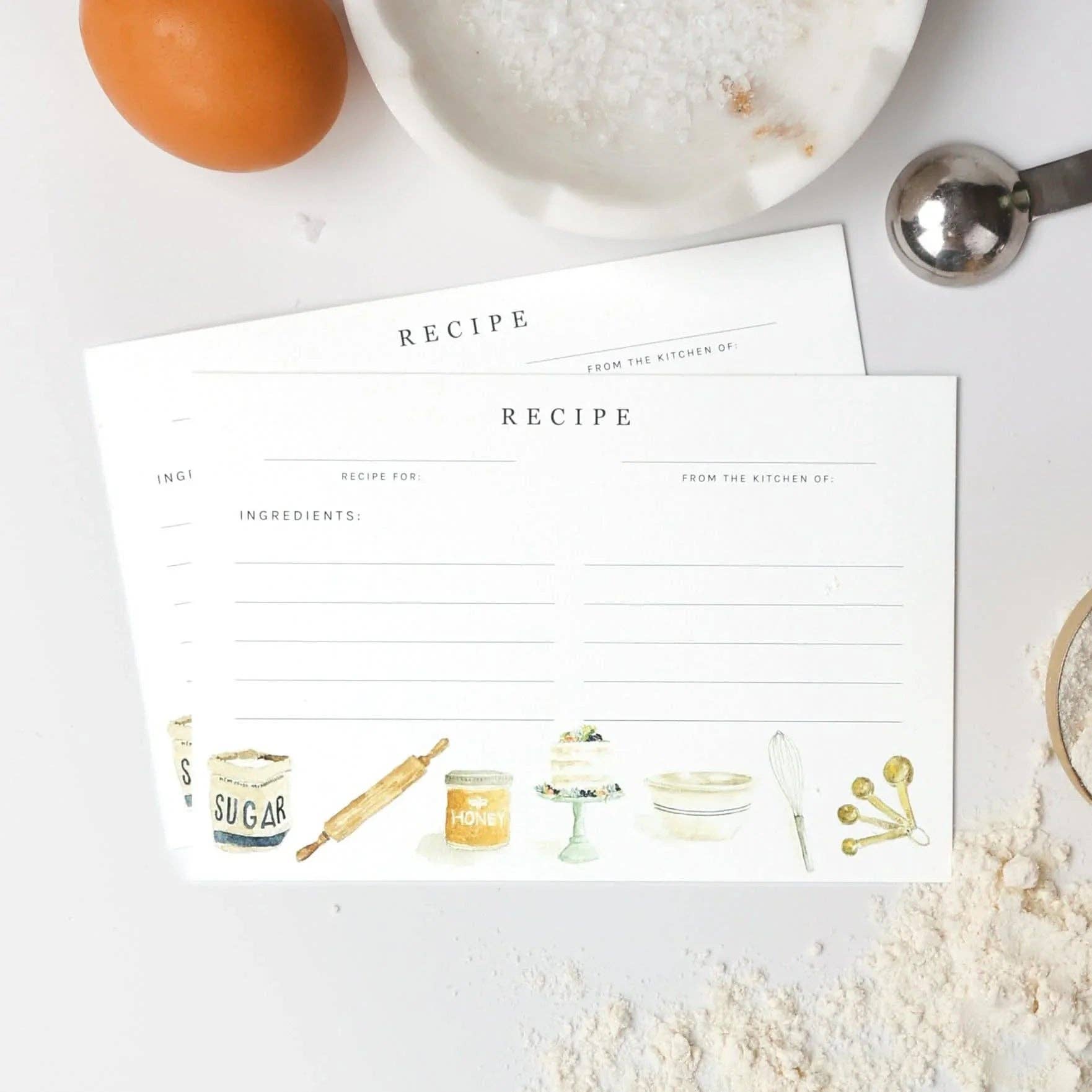 Baking recipe cards emily lex studio