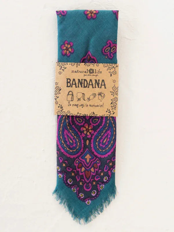 Bandanas by Natural Life, Charcoal Brimfield Natural Life Hair Accessories