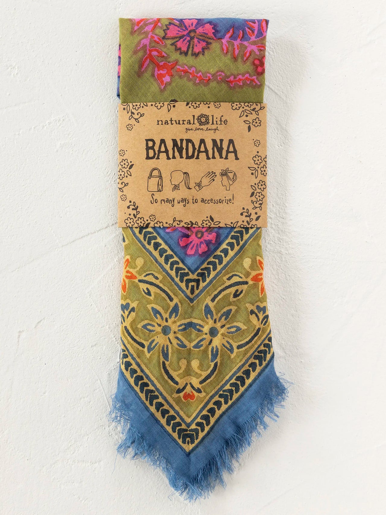 Bandanas by Natural Life | Moss Spring Scarf Natural Life Hair Accessories