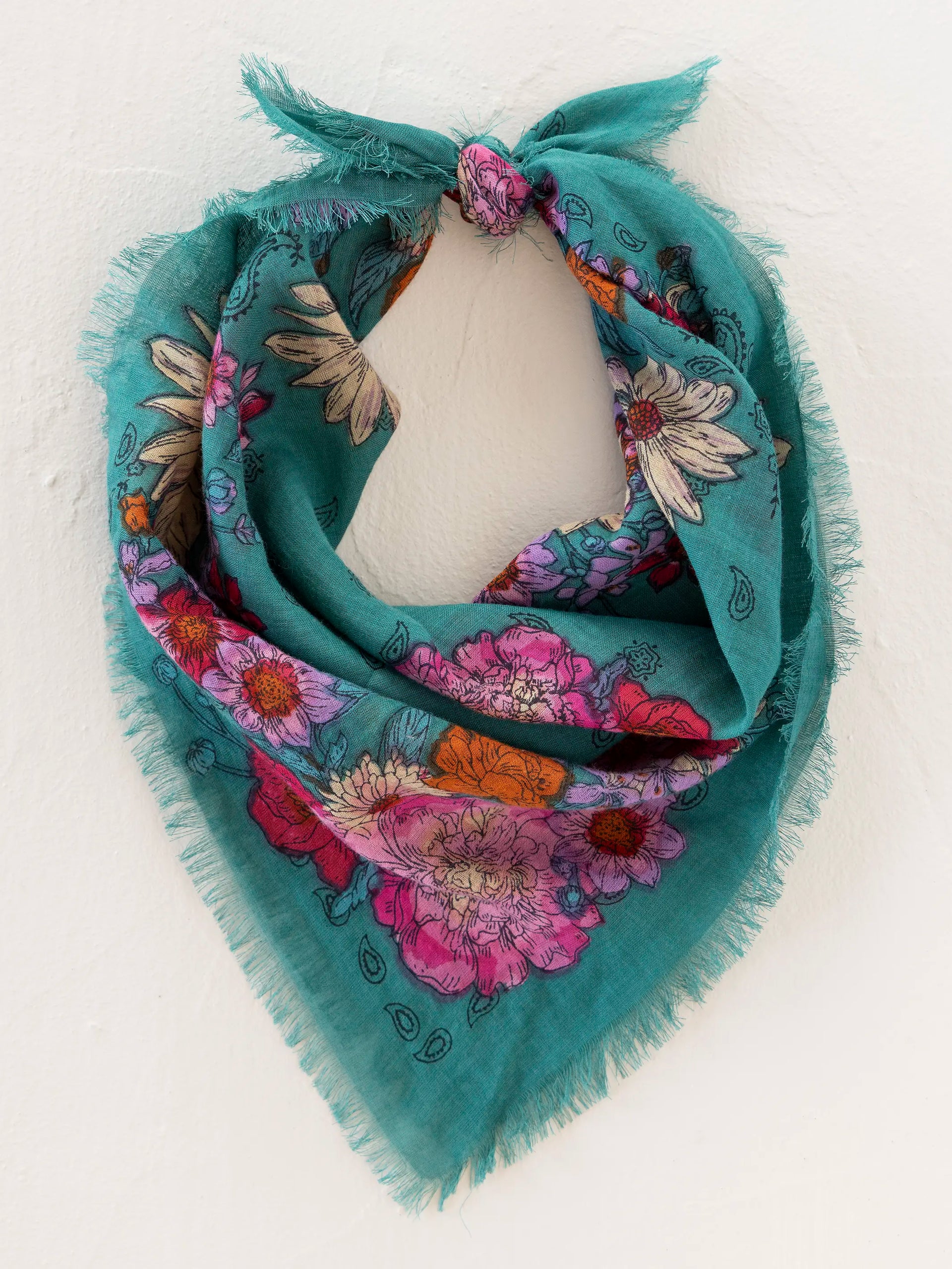 Bandanas by Natural Life | Teal Botanical Natural Life Hair Accessories