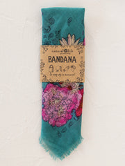 Bandanas by Natural Life | Teal Botanical Natural Life Hair Accessories