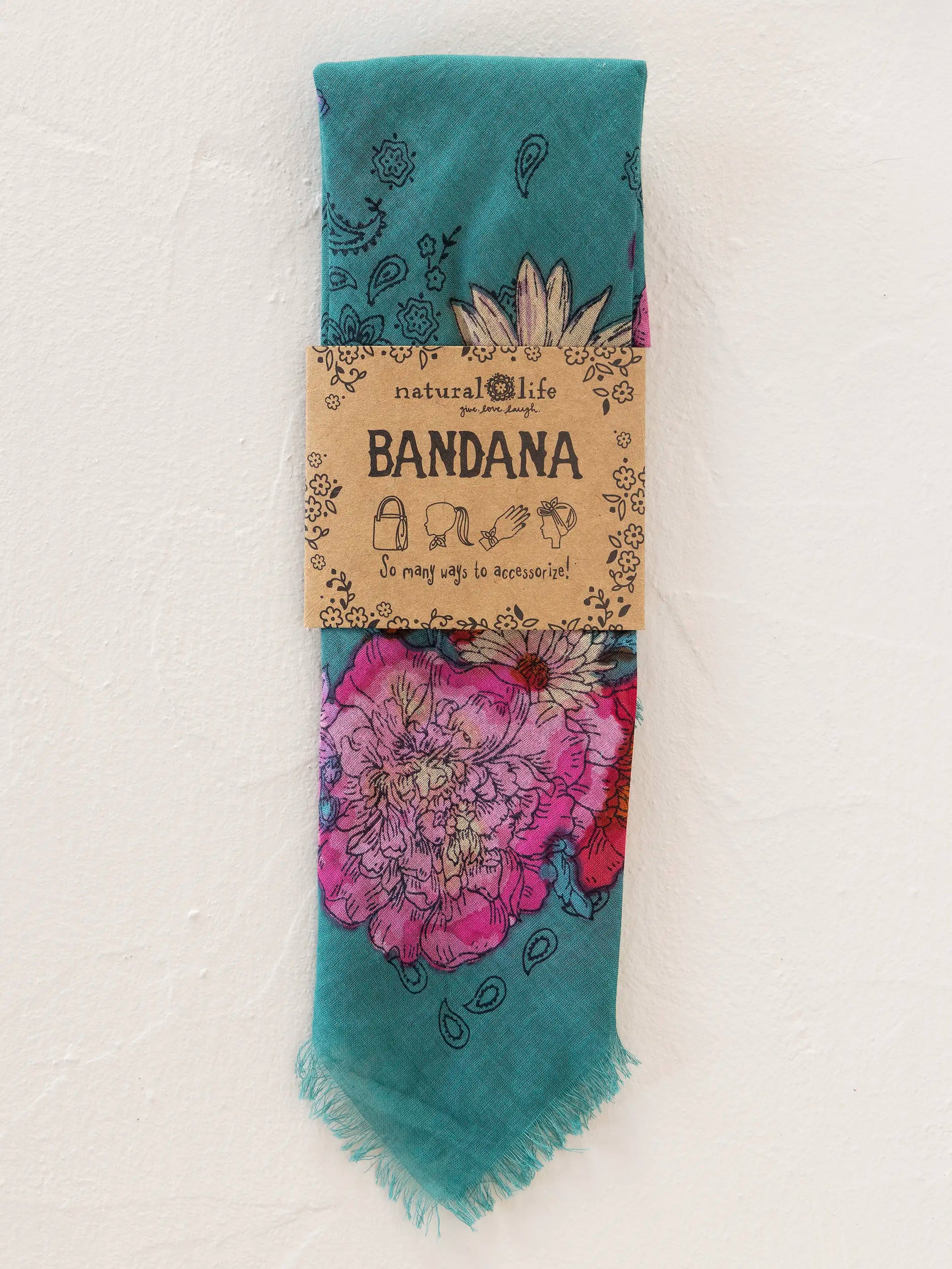 Bandanas by Natural Life | Teal Botanical Natural Life Hair Accessories