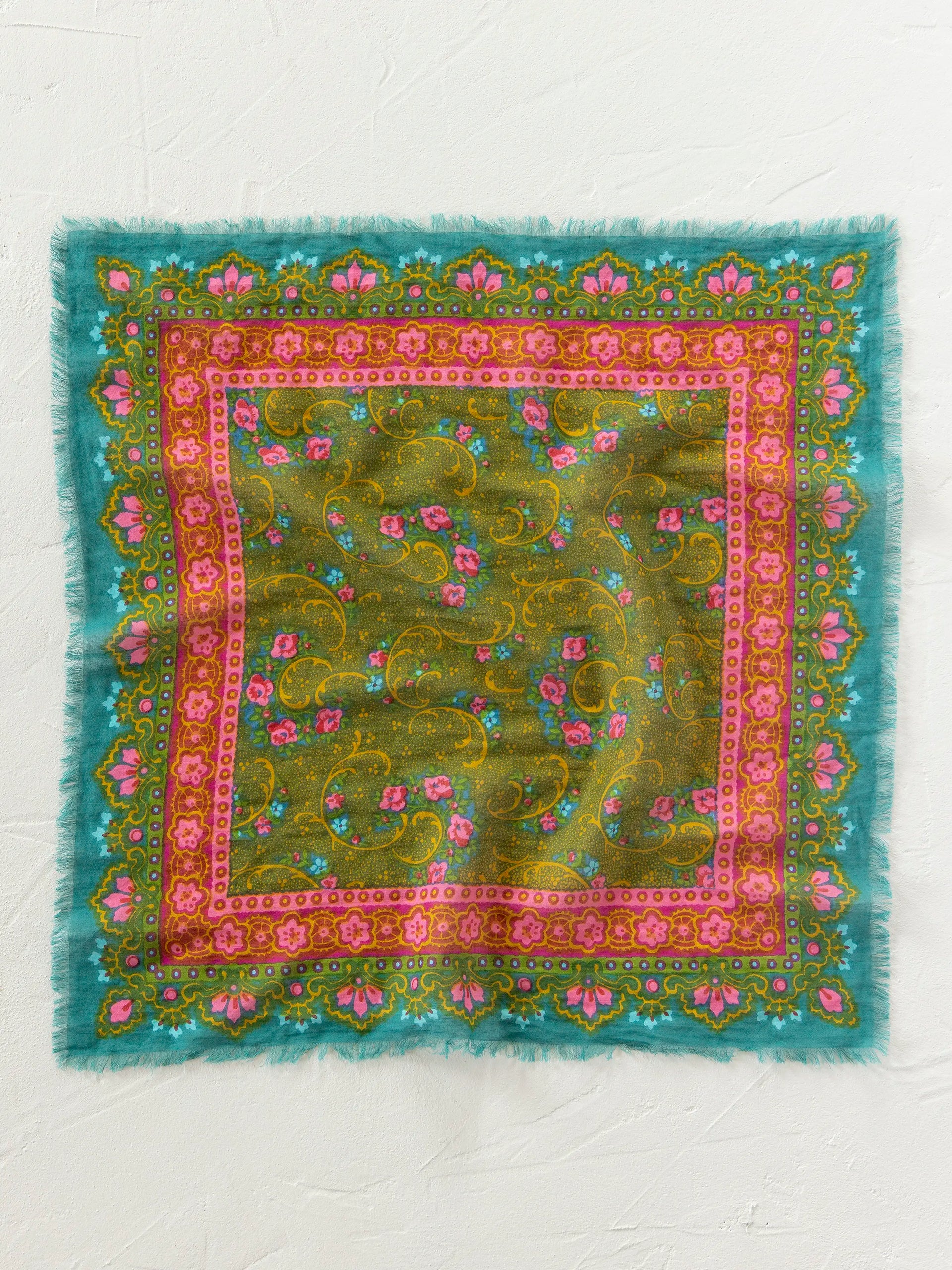 Bandanas by Natural Life | Teal Filigree Scarf Natural Life Hair Accessories