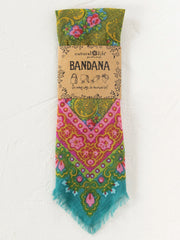 Bandanas by Natural Life | Teal Filigree Scarf Natural Life Hair Accessories