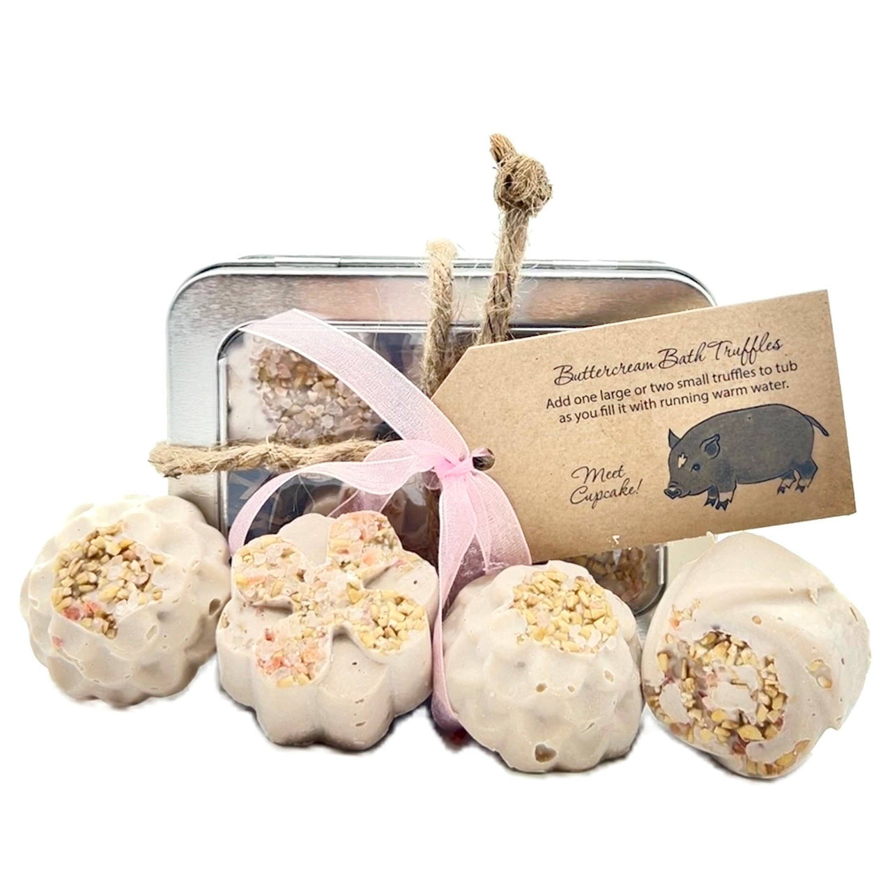 Bath Truffles Tin: Buttercream 1818 Farms