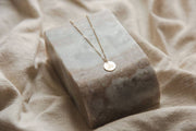 Be Still & Know Pendant: 14K Matte Script The Vintage Sparrow