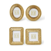 Beaded Texture Gold Photo Frame Two's Company Picture Frames Rectangular