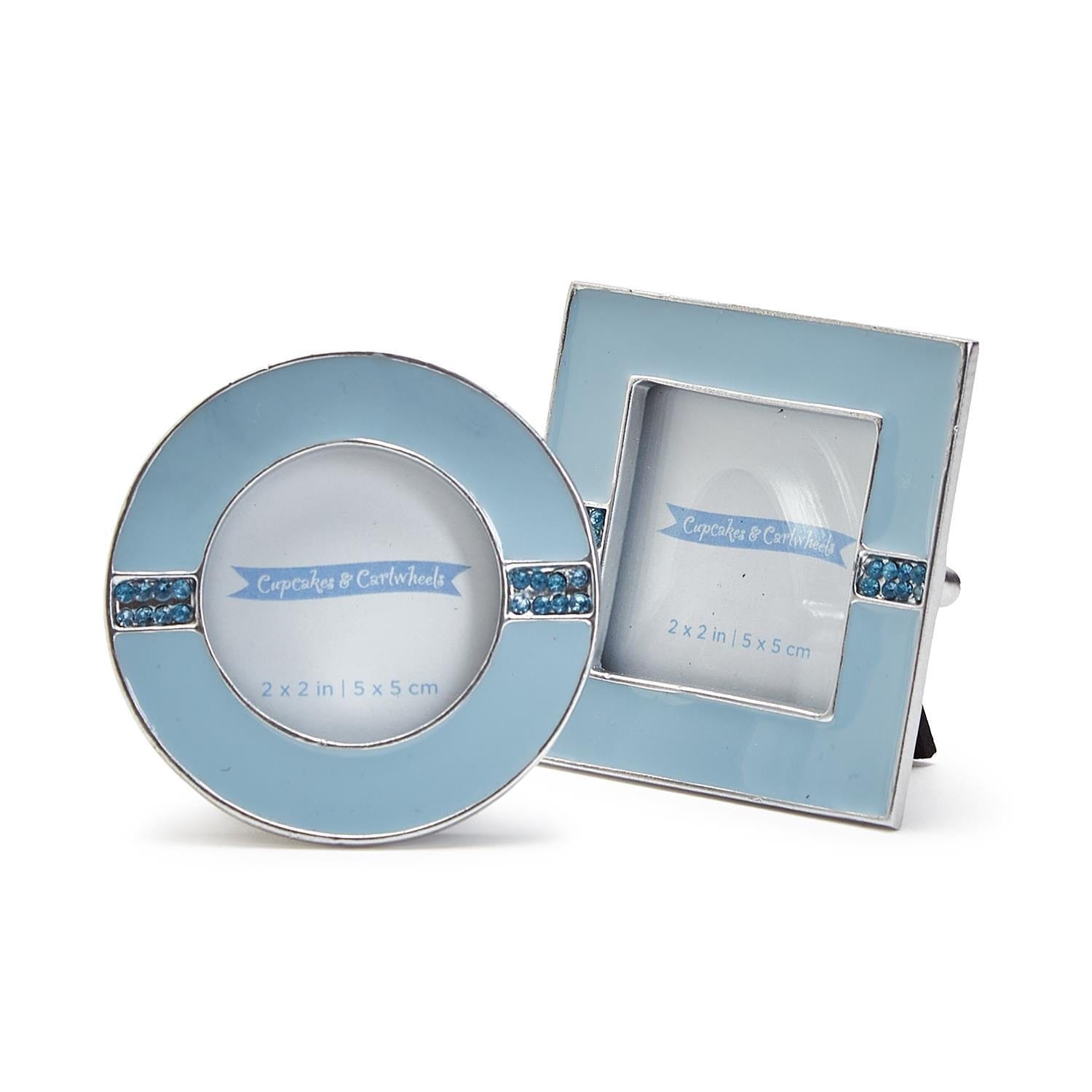 Beautiful Baby Photo Frames | 2 Colors Two’s Company Blue / Square