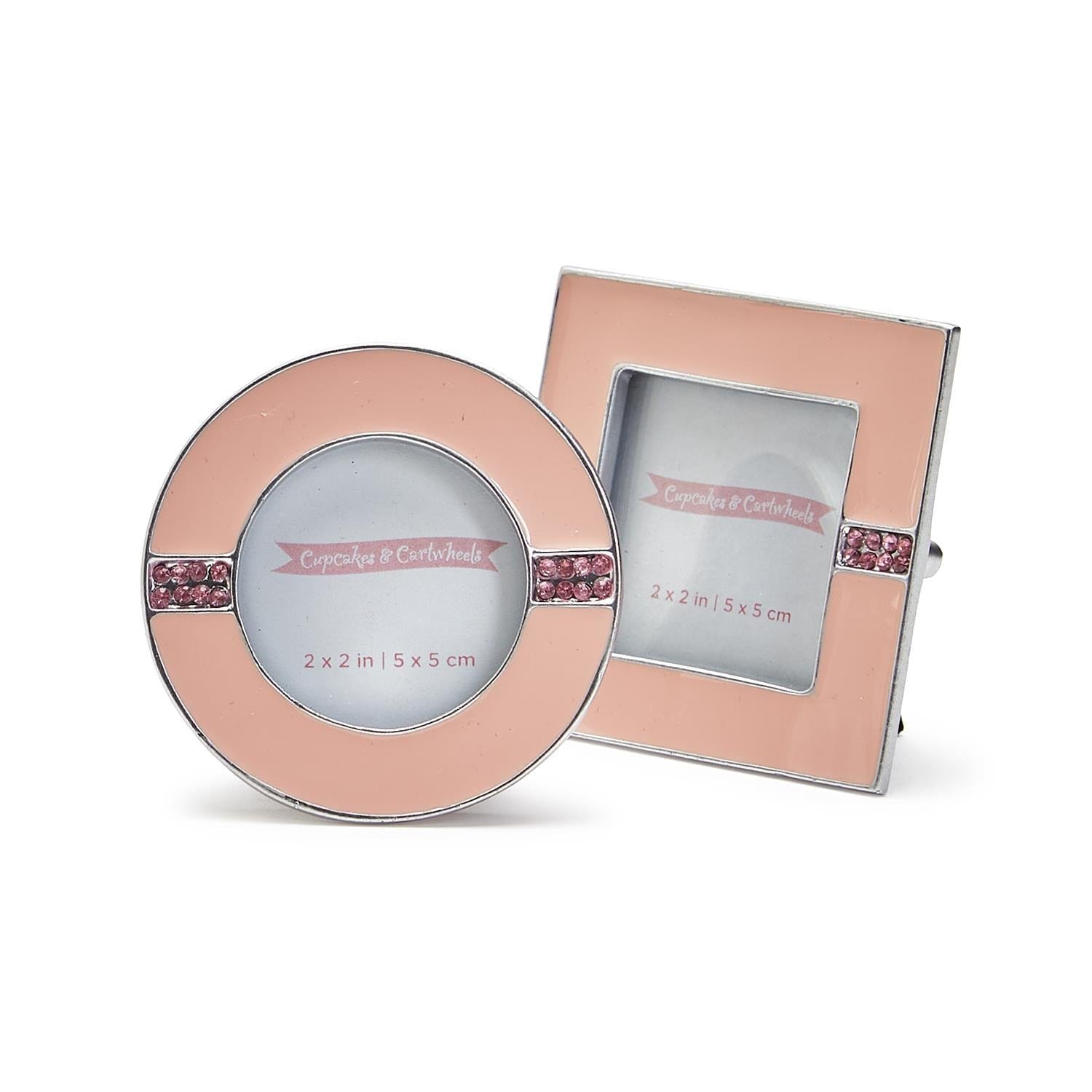 Beautiful Baby Photo Frames | 2 Colors Two’s Company Pink / Square