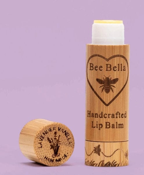 Bee Bella Lip Balm in Eco-Friendly Tube | 4 Scents Bee Bella lip balm Lavender Vanilla