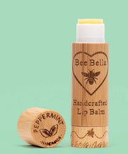 Bee Bella Lip Balm in Eco-Friendly Tube | 4 Scents Bee Bella lip balm Peppermint