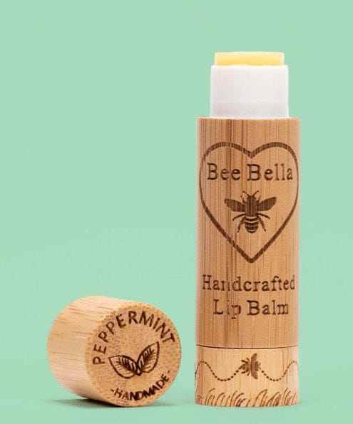 Bee Bella Lip Balm in Eco-Friendly Tube | 4 Scents Bee Bella lip balm Peppermint
