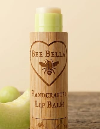 Bee Bella Lip Balm in Eco-Friendly Tube | 6 Balms Bee Bella lip balm Honeydew Melon
